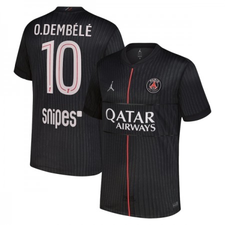 Jalkapallo Pelipaidat/Peliasut Paris Saint-Germain O. Dembele 10 Jordan Neljäspelipaita 2025-26